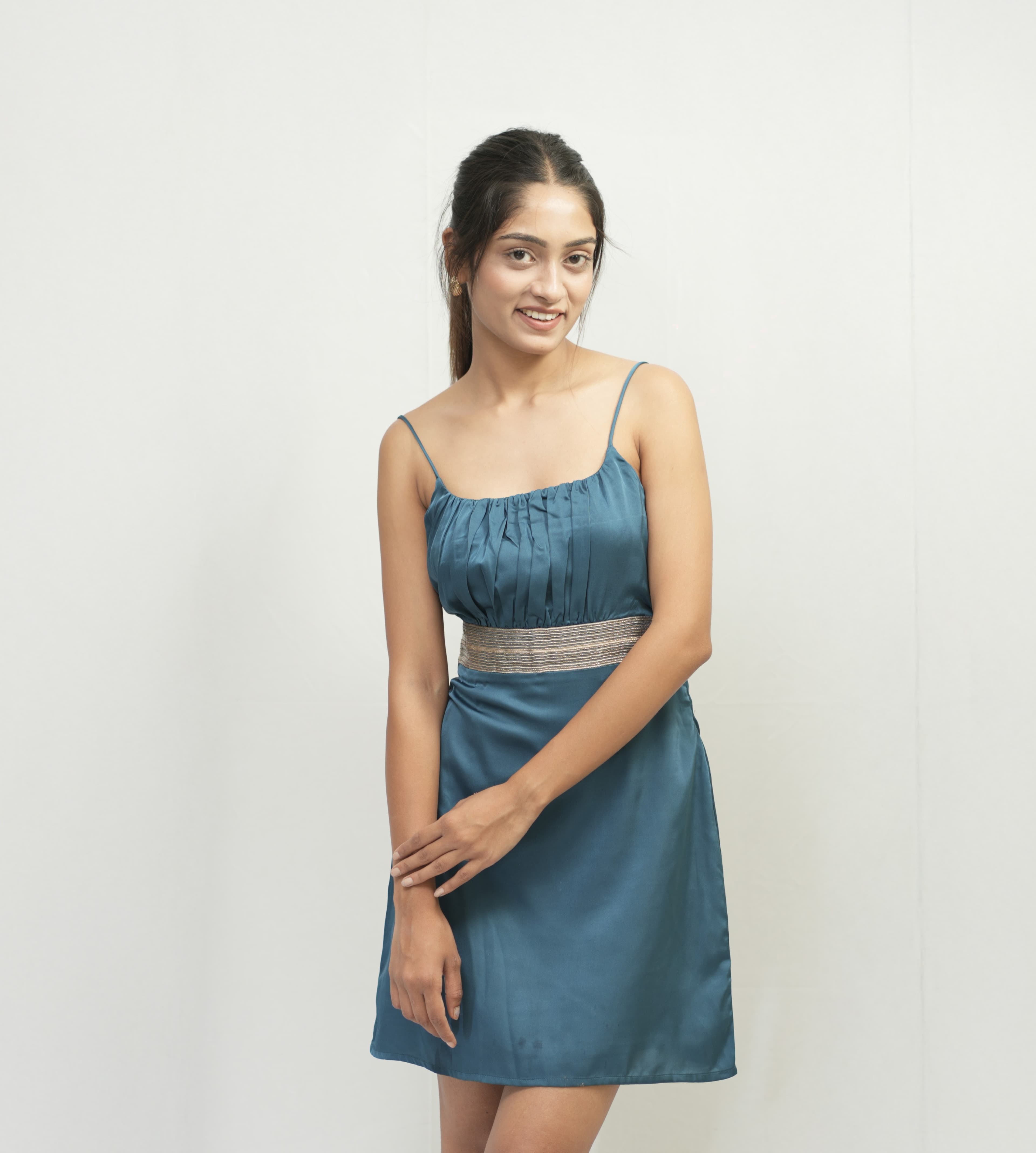 Georgia Spaghetti Short Dress