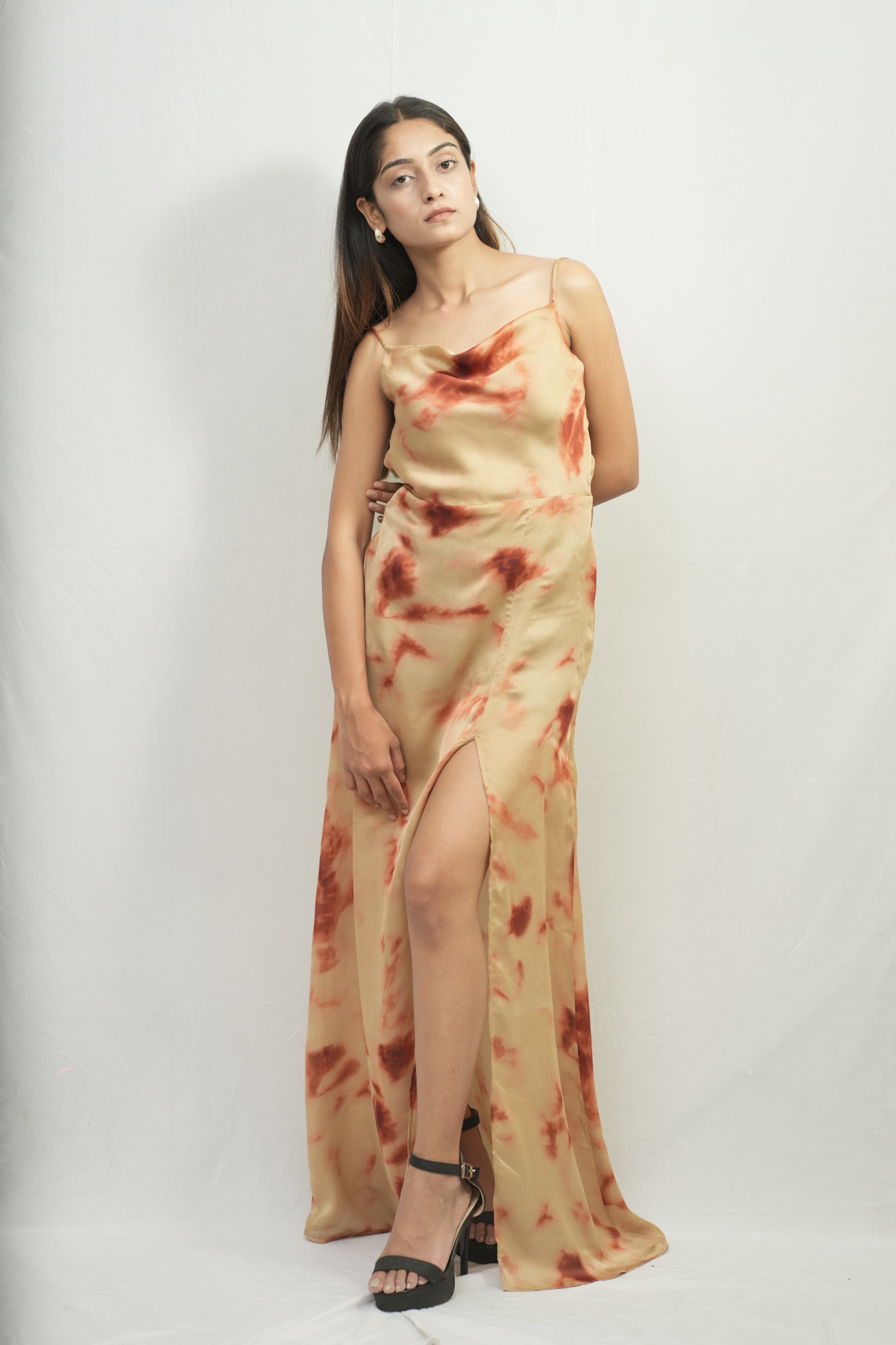 Lillian slit gown