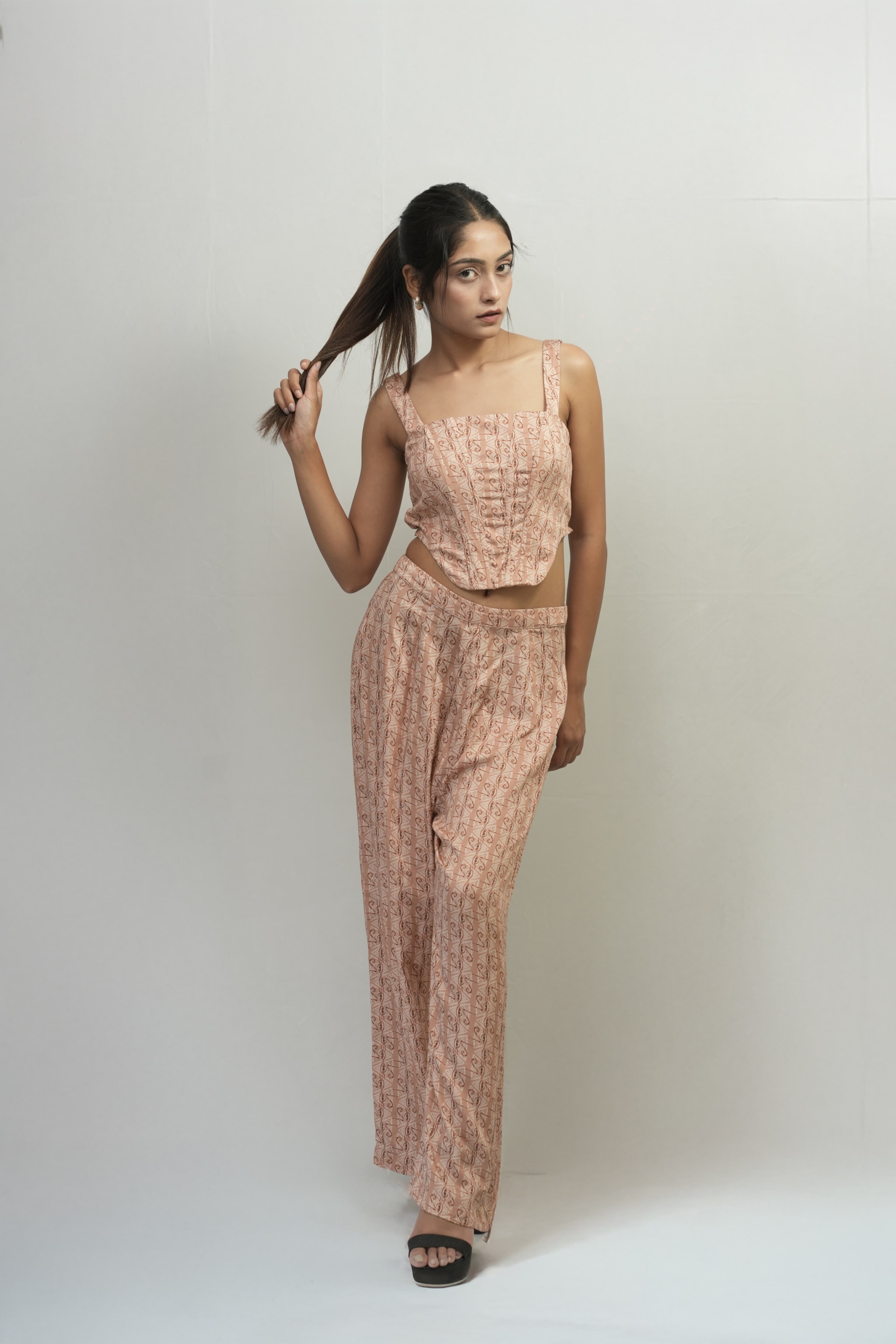Coral cord set 